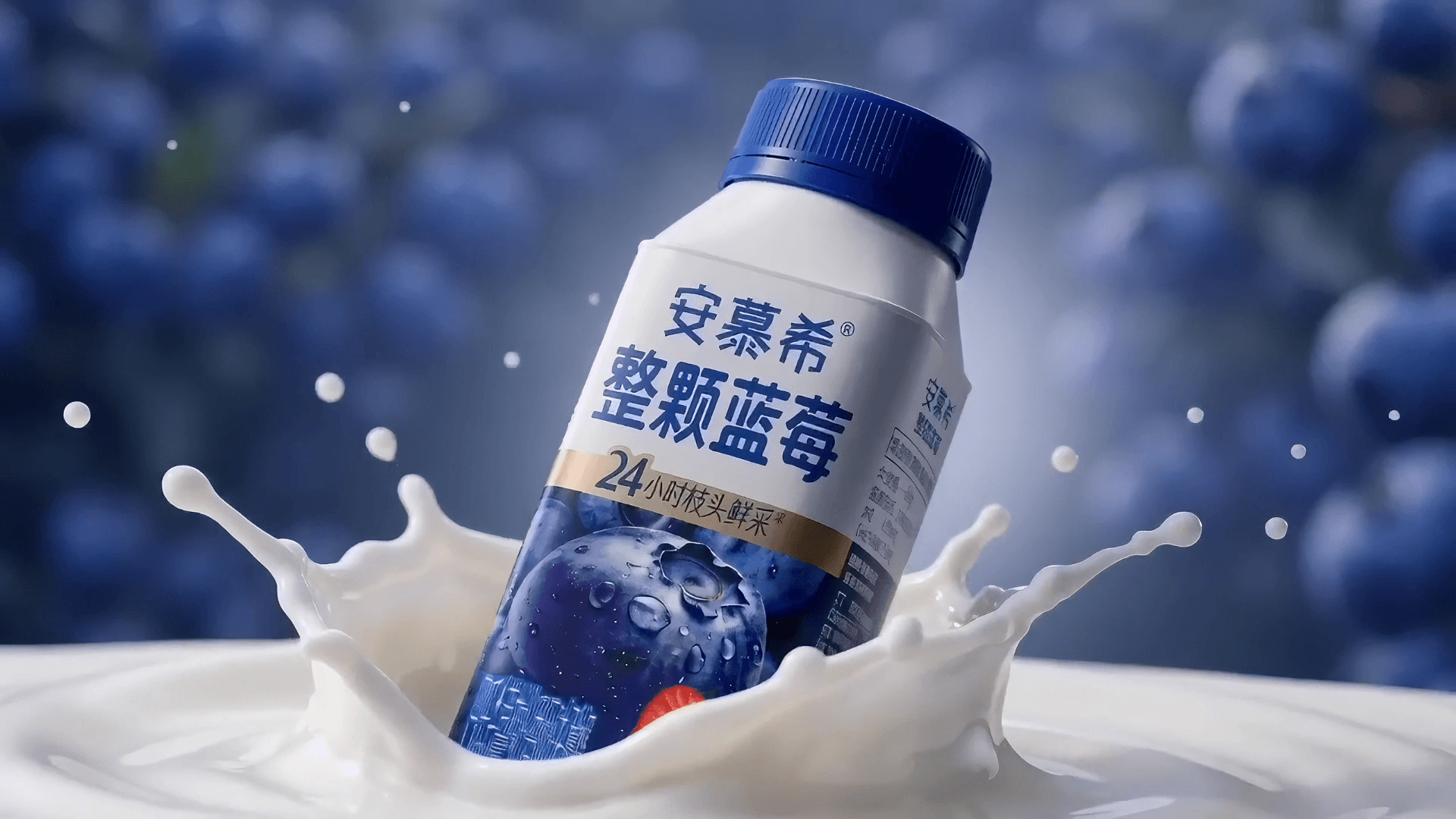 安慕希整颗蓝莓